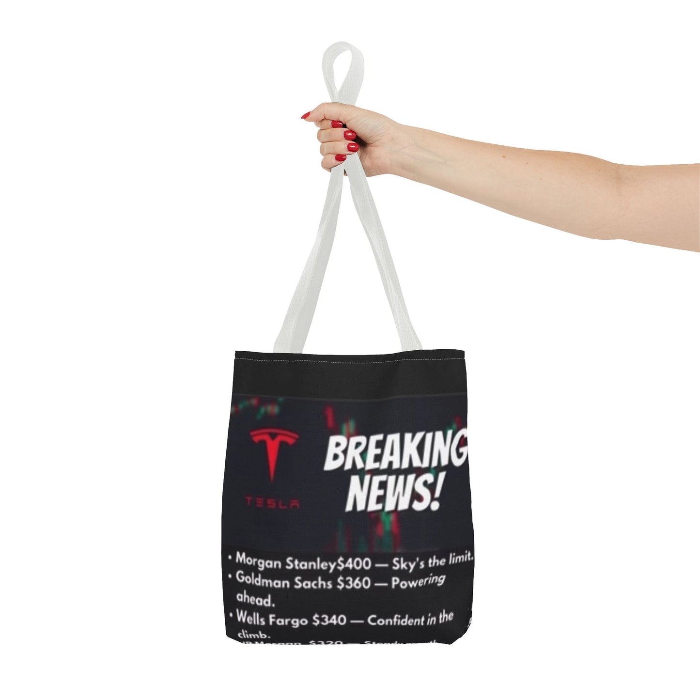 TESLA WALLSTREET 2024 TARGET Tote Bag