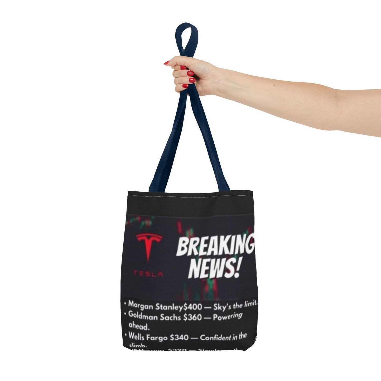 TESLA WALLSTREET 2024 TARGET Tote Bag