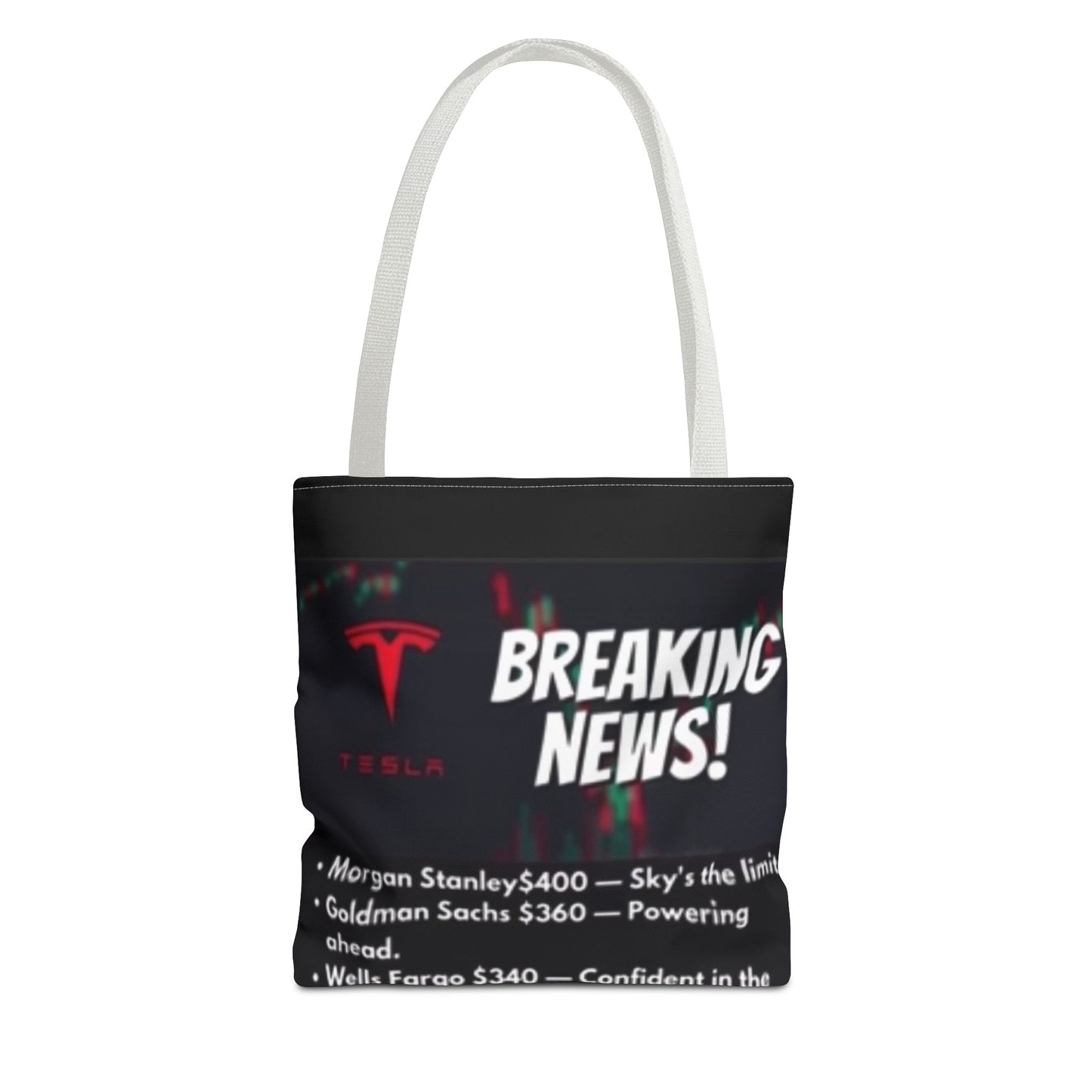 TESLA WALLSTREET 2024 TARGET Tote Bag