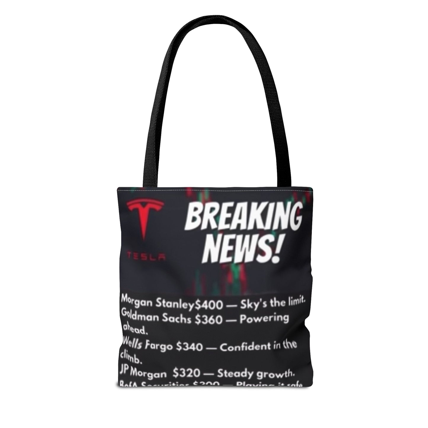 TESLA WALLSTREET 2024 TARGET Tote Bag