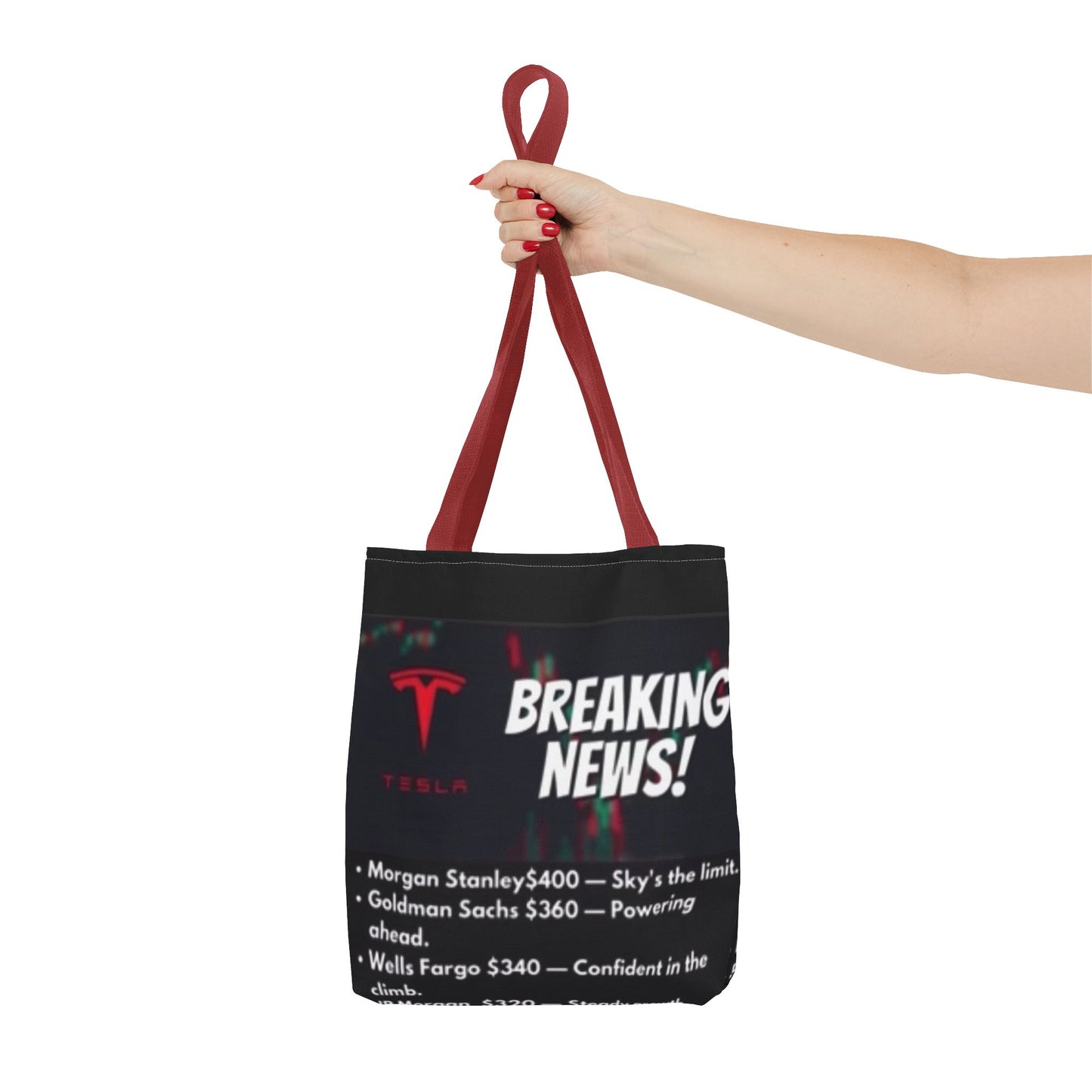 TESLA WALLSTREET 2024 TARGET Tote Bag