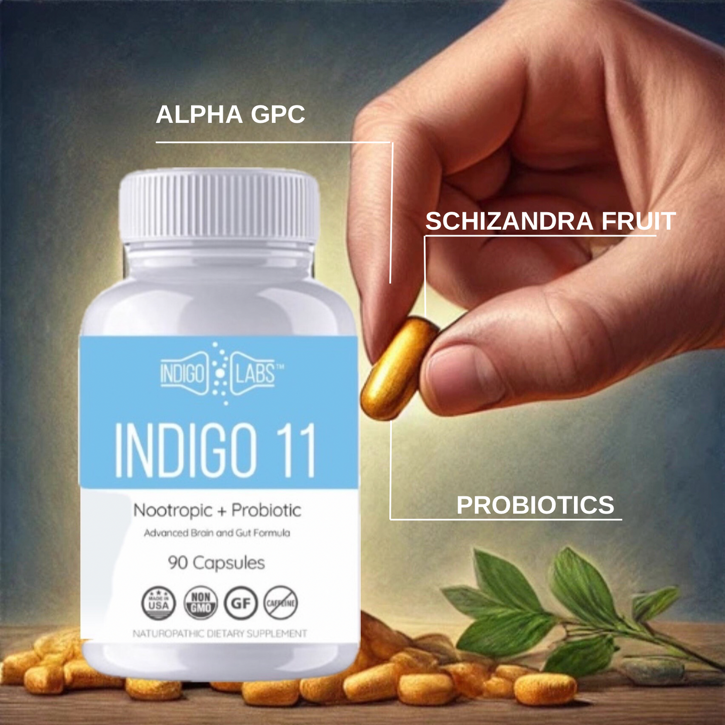 INDIGO11 Advanced Brain+Gut Formula