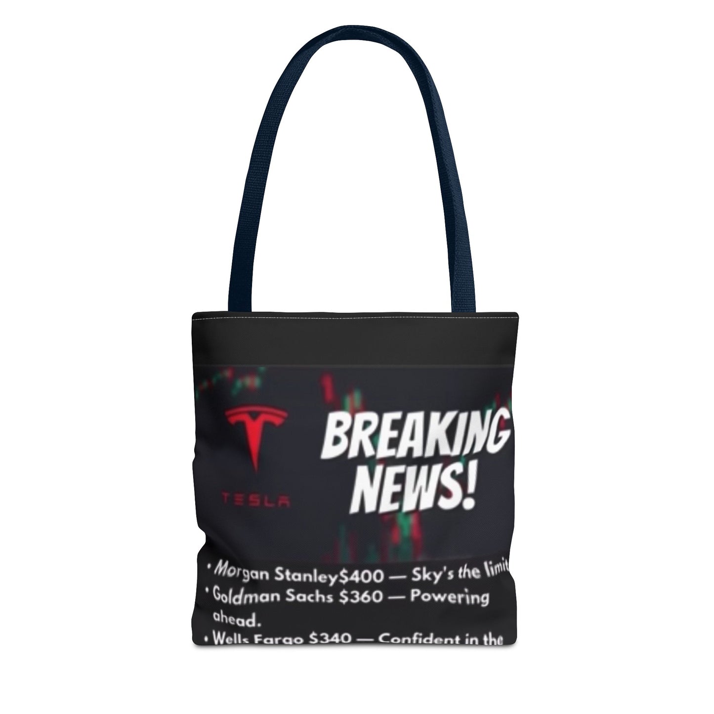 TESLA WALLSTREET 2024 TARGET Tote Bag